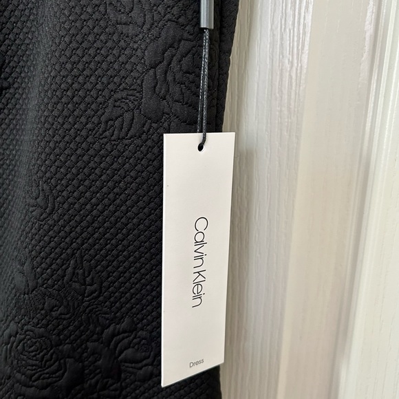 Calvin Klein Embossed Shift Dress - Picture 2 of 7